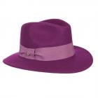 FASHION | Cappello da donna fedora tinta unita viola 1