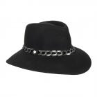 FASHION | Cappello da donna Fedora con catena argento