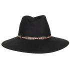 FASHION | Cappello Fedora da donna con bordo maculato nero