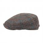 STETSON | Coppola Hatteras Harris Tweed in lana vergine blu