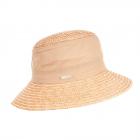 SEEBERGER | Wheat Braid Bucket with Fabric Insert beige