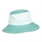 SEEBERGER | Wheat Braid Bucket with Fabric Insert verde chiaro