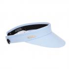 SEEBERGER | Visiera da donna in tessuto chambray celeste