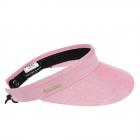 SEEBERGER | Visiera da donna in tessuto chambray rosso scuro