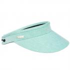 SEEBERGER | Visiera da donna in tessuto chambray verde