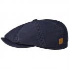 STETSON | Hatteras Cappello da uomo piatto in cotone blu