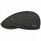 STETSON | Berretto piatto da uomo in 100% lana con motivo a spina di pesce 