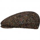STETSON | Driver Cap Cappello piatto in lana Donegal blu