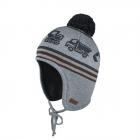 MAXIMO | MINI CAPPELLO DA BAMBINO con pompon grigio