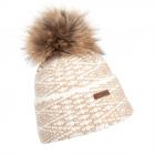 NORTON | Cappello lavorato a maglia con pompon bianco naturale