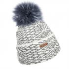 NORTON | Cappello lavorato a maglia con pompon grigio chiaro