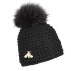 NORTON | Cappello lavorato a maglia con pompon nero