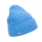 SEEBERGER | Cappello a maglia Beanie in 100 % cashmere blu