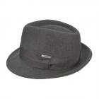 SEEBERGER | Cappello da uomo trilby in feltro di lana antracite