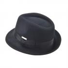 SEEBERGER | Cappello da uomo trilby in feltro di lana nero