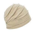 SEEBERGER | Berretto in lana cotta con zig zag beige