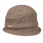 SEEBERGER | Cappello cloche da donna in lana lavorata a mano marrone chiaro