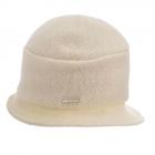 SEEBERGER | Cappello cloche da donna in lana lavorata a mano naturale
