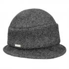 SEEBERGER | Cappello cloche da donna in lana lavorata a mano antracite