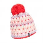 McBEANIE | Cappello a maglia per bambini con pompon in lana rosa