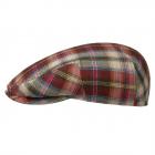 STETSON | Coppola da uomo piatta in seta e lino beige