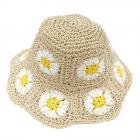 MAXIMO | Cappello da bambina all'uncinetto naturale
