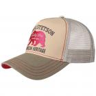 STETSON | Trucker Cap Berretto con visiera con motivo orso composto da 6 pannelli sabbia