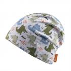 STERNTALER | Kids Slouch Beanie stampato con coccodrilli colorati in grigio argento grigio chiaro
