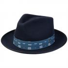 STETSON | Fedora Woolfelt Cappello da uomo in feltro di lana 100% blu