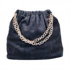 FASHION | Borsa in velluto a coste nero