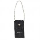 FASHION | Porta smartphone in velluto 18,5x11x3,5 cm nero