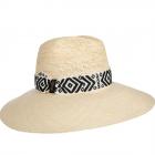 BORSALINO | Elegante cappello panama a mezza tesa da donna con fascia per cappello naturale