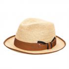 ALFONSO D'ESTE | Cappello di paglia da uomo all'uncinetto naturale