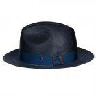 ALFONSO D'ESTE | Cappello da uomo in paglia di canapa pregiata blu