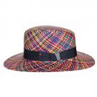 ALFONSO D'ESTE | Cappello Panama unisex in vivace multicolore al campione