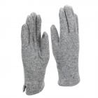 FASHION | Guanto da donna in jersey touchscreen con fodera in pile grigio