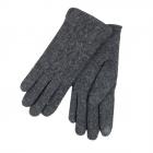 FASHION | guanto jersey dorso trecce donna touch antracite