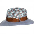 ALFONSO D'ESTE | Cappello panama da uomo in lino colorato grigio
