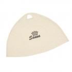 HUTTER | Cappello da sauna 100% bianco naturale