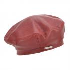 SEEBERGER | Berretto in pelle da donna rosso scuro