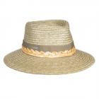 SEEBERGER | Cappello di paglia a tesa larga da donna Protezione UV standard 80 verde