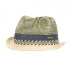 BARTS | Cappello trilby di paglia multicolore per l'estate blu