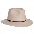 HUTTER | Cappello da donna in feltro di qualit� superiore con rifiniture discrete beige