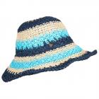 MODA | Cloche all'uncinetto a righe in tre colori blu
