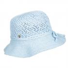 MODA | Romantica cloche in cotone all'uncinetto celeste