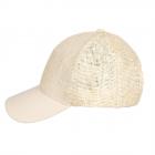 FASHIION | Cappello di paglia arioso con visiera in tessuto e chiusura in velcro naturale