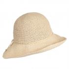 HUTTER | Cappello estivo leggero e arioso da donna in carta all'uncinetto naturale
