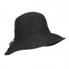 HUTTER | Cappello estivo leggero e arioso da donna in carta all'uncinetto nero