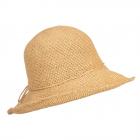 HUTTER | Cappello estivo leggero e arioso da donna in carta all'uncinetto camello