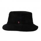 ALFONSO D'ESTE | Cappello da pescatore monocolore in cotone a coste nero